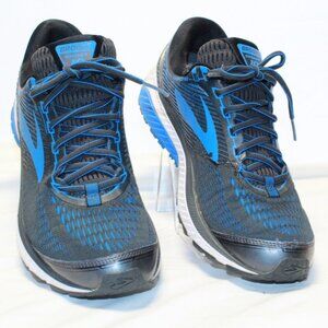 Brooks Size 11 D Black Blue GHOST 10 Running Athletic Shoe Sneakers 1102571D056